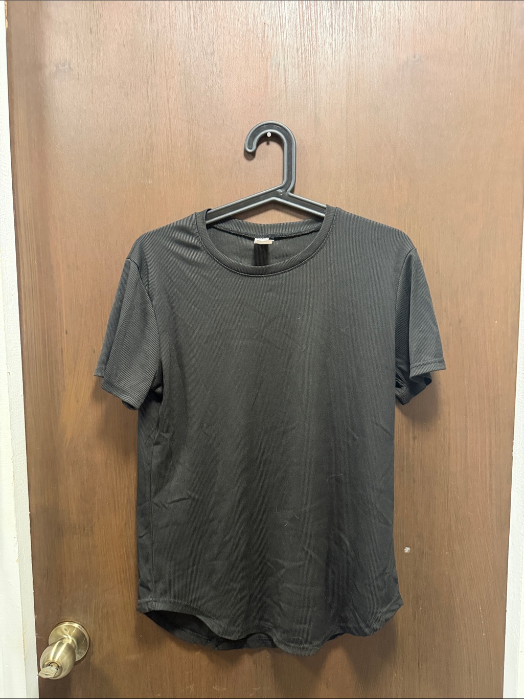 Zara Men's Black Short-Sleeve Crew Neck Tee